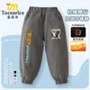 Calça Masculina Infantil Clássica American Mountain and Sea Tongtongge Stickman Forrada com Fleece Estilo Outono e Inverno para Crianças Maiores Calça Outdoor Três Provas