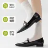 Calcetines blancos sin costuras para mujer, calcetines de verano finos hasta la pantorrilla, calcetines transpirables para combinar con zapatos pequeños de cuero, venta al por mayor