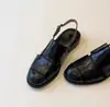 Sandalias Romanas Transpirables con Agujeros y Punta Redonda para Mujer 2026 Verano Nuevo Estilo Cuero Suave Suela Suave Moda Sandalias de Punta Cerrada sin Talón