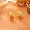 Brincos com Textura Geométrica Retrô, Estilo Minimalista de Alto Padrão, Brincos Irregulares, Requintados e na Moda, Acessórios de Orelha Versáteis e Estilosos