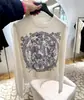 Suéter de Punto con Bordado de Jungla Resistente Inspirado en Celebridades, Cuello Redondo, Manga Larga para Mujer, Principios de Otoño, Rejuvenecedor, Versátil