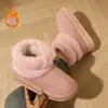 Nuevos zapatos de algodón para el hogar de Amazon transfronterizos para mujer, cálidos y gruesos, estilo pareja, simples de felpa de algodón, otoño e invierno antideslizantes