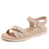 Sandalias Casuales de Moda Antideslizantes para Exteriores de Suela Plana, Nuevo Modelo de Verano con Correa de Velcro, Zapatos Romanos Ultracómodos 3511-3