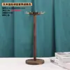 11 Ganchos Estante de Madera Maciza para Joyería Estante para Joyería Vintage Colgante de Collar Pendientes Estante de Almacenamiento Mostrador Escritorio Tablero Colgante Estante de Exhibición