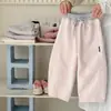 Pantalones para Niñas 2026 Estilo Nuevo de Primavera para Niños Pequeños, Pantalones Deportivos Elegantes con Cintura de Retazos, Pantalones Deportivos de Principios de Primavera, Pantalones Curvos