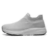 Zapatos Tipo Calcetín Slip-On de Malla Fly-Knit Unisex, Zapatos Ligeros de Suela Suave Talla Grande para Hombres con Empeine Alto y Pies Anchos