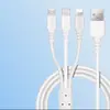 Cable de Carga Rápida USB C y USB A, Cable de Carga Múltiple 3 en 1, Cable USB-C/Lightning/Micro USB para iPhone, iPad Pro, MacBook, Samsung Galaxy