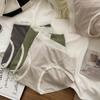 Roupa íntima térmica de cashmere escovado para outono e inverno, grau 5A antibacteriana, feminina, macia, amiga da pele, cintura média, que abraça o quadril, cuecas quentes