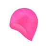 Gota d'água touca de natação tampa plana impermeável proteção auricular cabelo longo tampa de silicone menina adulta cor sólida grande partícula touca de natação