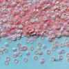 Polvo de color macarrón, serie 3/4/5/6 mm [TS13], cuentas de PVC para bordado francés, accesorios para vestidos de novia