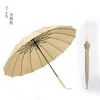 Guarda-chuva de golfe longo e reto com logotipo personalizado, guarda-chuva publicitário para presente, feito sob medida para negócios e hotel, com estampas de feriado e texto impresso