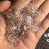 Contas Espaçadoras de Cristal para Fazer Joias, Fechos Transparentes, Espaçadores de Contas para Pulseira e Colar