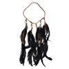 Cinturón de Plumas Tribales Africanas para el Cabello Estilo Étnico Bohemio Accesorios Primitivos para el Cabello Accesorios para Actuación Utilería Joyería Transfronteriza
