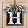 Yzm Cartas Inglesas Transfronterizas Decoración Personalizada para Puerta Principal Colgante para Puerta Accesorios Artesanías de Madera