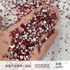 Pedras Strass Grandes em Formato de Leque, Pedras Strass Coloridas, Pedras Strass Soltas AB de Fundo Plano Iridescentes Deslumbrantes Transparentes, Decorações Brilhantes para Nail Art DIY
