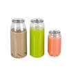 Garrafa de tampa de tração fácil PET 350ml de plástico pode limpar garrafa de lata de plástico 500 mL garrafa de suco de boca larga