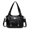 2026 Bolso de Motocicleta Retro de Cuero Suave Transfronterizo Nuevo Bolso Cruzado de Hombro Moderno Europeo y Americano en Stock Calidad Amazon Bolso para Mujer