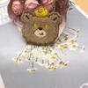 Tesoro No. 1 Lindo Estilo Coreano Lindo Oso de Peluche de Dibujos Animados Flequillo Pegatinas Pasador Pegatinas Mágicas Accesorios Adorno
