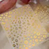 Pegatinas para Uñas Tensor Lujo Ligero Patrón de Moneda de Cobre que Trae Fortuna M1343 Lindas Pegatinas para Uñas de Bolsa de la Suerte de Caqui de Año Nuevo