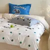 Contador sin conexión 60 algodón grueso lijado cuatro piezas algodón retro flores rotas francesas sábanas de cama otoño e invierno funda de edredón