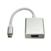 Cabo Adaptador de Conversor Type-C para HDMI para Computador de Mesa e Laptop, Tela de Exibição de Vídeo de Alta Definição 4K