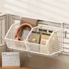 Armario con Espejo Cesta de Almacenamiento para Colgar Estante para Colgar Debajo del Armario con Espejo del Baño Organizador Artefacto de Almacenamiento sin Taladro