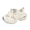 Estilo Coreano INS Verano Nuevos Zapatos de Papá para Mujer Estudiante Deportivas para Correr Calzado Casual Hueco Suela Gruesa para Aumentar Altura Zapatos para Mujer