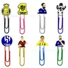 Serie Estrella de Fútbol Parche de PVC Marcador de Libros Dibujo Animado Plástico Suave Clip para Paginación Papelería Creativa Lindo Clip de Papel Personalizado
