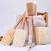 Estropajo con Mango Largo para Baño, Cepillo de Baño con Cerdas de Jabalí, Raspador de Barro, Cepillo para Frotar la Espalda, Artefacto de Baño, Toalla de Baño