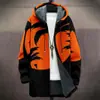 Cardigan con capucha y cremallera suelta para hombre, chaqueta de algodón, 3D digital, sin riesgos, nuevo, independiente de Temu, para hacer tú mismo con imágenes