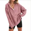 Sudadera con capucha para mujer, nueva, transfronteriza 2025, europea y americana, color liso, corte holgado, mangas raglán, para otoño e invierno