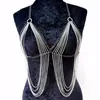 WMS Nueva Cadena de Pecho Sexy Moderna de Metal Cadena Corporal Collar Transfronterizo Europeo y Americano Joyería al por Mayor