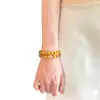 "Luz Flutuante e Aura Espiritual" Cristal Amarelo Torre Natural, Cristal de Cabelo Dourado, Pulseira de Cristal, Cristal Amarelo para Atrair Riqueza e Boa Sorte, Pulseira Simples