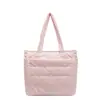 Nova bolsa tote feminina grande capacidade bolsa de pano para deslocamento bolsa de ombro leve de nylon bolsa de viagem para estudantes