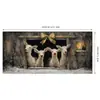 Capa decorativa para porta de garagem de Natal, tecido decorativo, cenário de Natal, pátio externo, decorações de Natal para porta de garagem, sourcing transfronteiriço