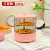 Caja Giratoria de Almacenamiento para Joyería, Accesorios para el Cabello, Aretes y Anillos, Caja de Almacenamiento Giratoria de Lujo de Múltiples Capas