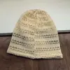 Estilo Coreano Hecho a Mano Ganchillo Flor Diadema Sombrero Hueco para Mujer Primavera Verano Moda Versátil Gorro Hace que la Cara se Vea Más Pequeña Sombrero Holgado para Mujer