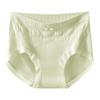 Calcinhas Femininas Sem Costura de Cintura Média Tamanho Plus 40-100kg, Cor Sólida, Respiráveis, Confortáveis, Virilha de Algodão Puro, Calcinhas Femininas com Cós de Pêssego