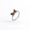 Pulsera Popular Transfronteriza de AliExpress Anillo de Lazo Conjunto de Cobre Circonita Moda Coreana Simple Lujo Ligero Anillo de Mesón