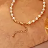 Pulsera de Perlas con Monedas de Cobre de los Cinco Emperadores de Moda Tendencia en Tiktok Lujo Ligero Elegante de Gama Alta Temperamento Estilo Coreano para Mujer