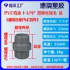Conector Recto de PVC para Tuberías de Agua con Rosca Exterior, Conector de Plástico de Doble Rosca Exterior de Venta Caliente Norma Británica Transfronteriza