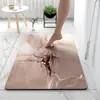 La Alfombrilla de Tierra de Diatomeas con Patrón Dorado Más Vendida de Rusia para Comercio Transfronterizo, Alfombrilla Antideslizante Absorbente de Agua de Secado Rápido para Baño del Hogar
