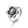 Comercio Exterior Anillo Punk Europeo y Americano de Calavera con Cruz, Anillo de Joyería Moderno y Genial, Anillo de Articulación de Diseño Personalizado