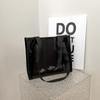 Bolsa Transparente Grande e Distinta Feminina 2023 Nova Tendência Versátil Elegante Fashionável Bolsa de Ombro Bolsa Tote Bolsa de Gelatina