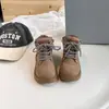 Botas Martin para niños colección primavera y otoño 2026, botas de calle de moda para niños, botas de cuero de moda para niñas con forro simple, zapatos escolares para niños