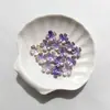 Nuevo Estilo Flor de Cerezo Estampada en Oro con Bordes Dorados y Plateados 15 mm Pétalos Perlados de Dos Tonos Materiales Hechos a Mano para Bricolaje Accesorios para el Cabello de Estilo Antiguo Ramo