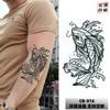 Novo Adesivo de Tatuagem Herbal Guofeng Venda Quente Fresco Letras Inglesas Adesivo de Suco Texto de Caligrafia Transfronteiriço Meio Braço