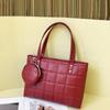 Chegada Nova 2025 Bolsa Feminina Grande Capacidade Bordada Xadrez Bolsa Feminina Bolsa Tote Versátil Bolsa de Mão Fashion Casual