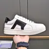 2025 Nuevos Tenis Blancos Cómodos de Corte Bajo para Hombre con Bloques de Color, Cordones, Piel Genuina para Exteriores, Versátiles, Transpirables, Calzado Casual para Hombre