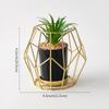 Ornamentos de Vaso Redondo de Ferro Forjado de Luxo Leve em Estilo Europeu, Artigos para o Lar, Sala de Jantar, Sala de Estar, Decorações para Hall de Entrada, Presentes Corporativos